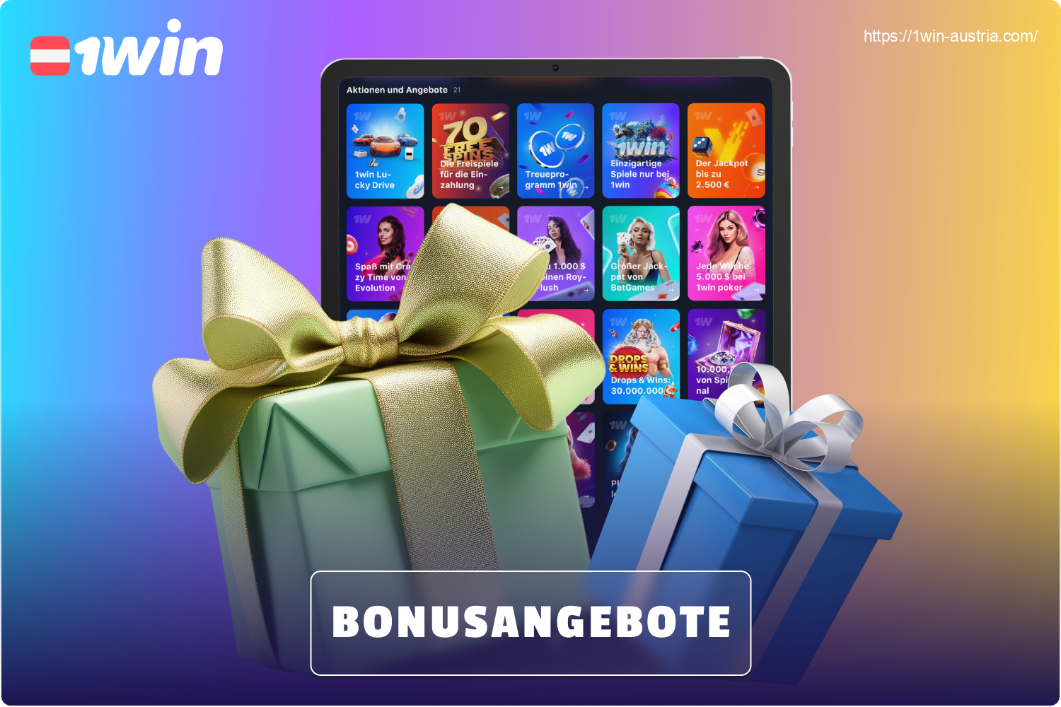 1win entwickelt seine Bonusangebote, um das Glücksspiel für österreichische User interessanter zu machen und bietet eine Vielzahl von Anreizen für neue und erfahrene Spieler