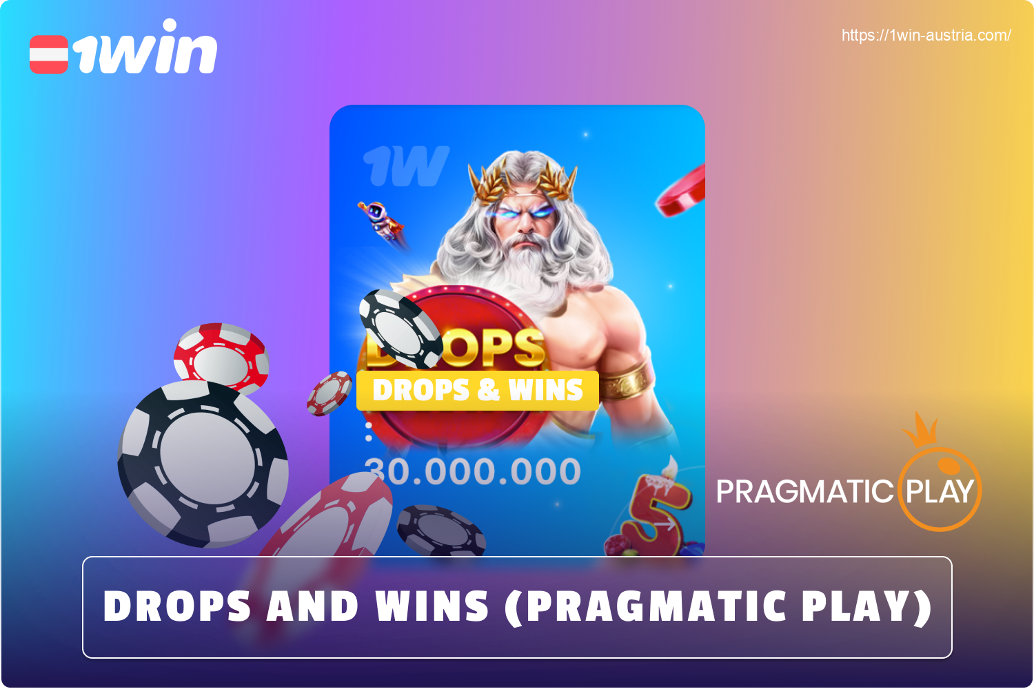 Drops and Wins ist eine Promotion für Spieler aus Österreich in Partnerschaft mit Pragmatic Play