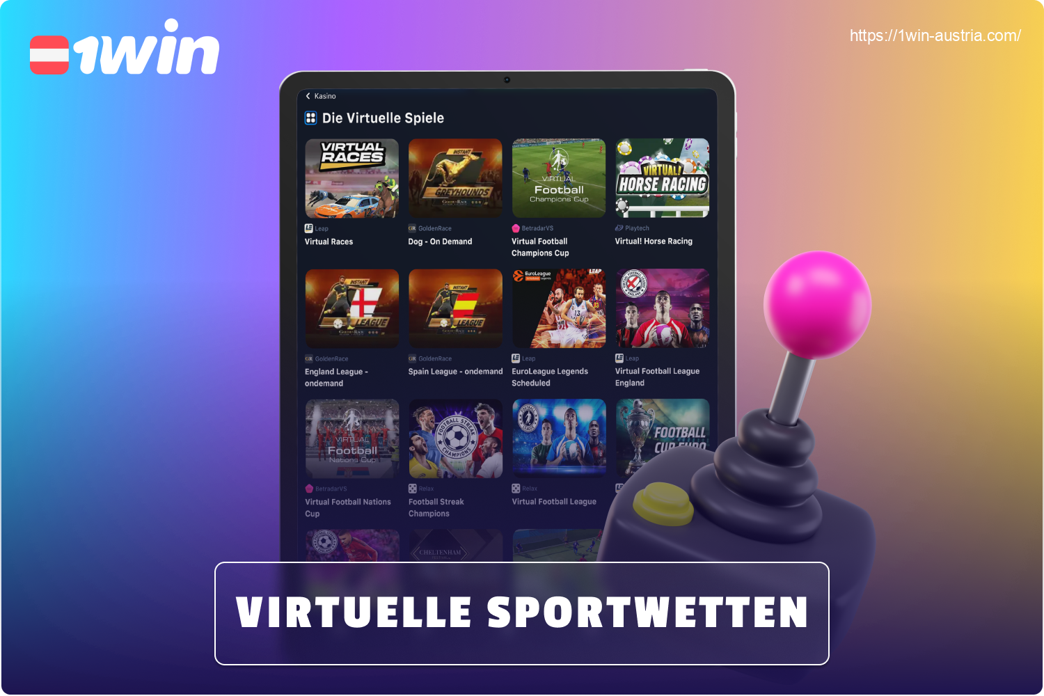 Auf der 1win Website finden die Österreicher einen eigenen VSport-Bereich, in dem Sportwetten durch künstliche Intelligenz generiert werden